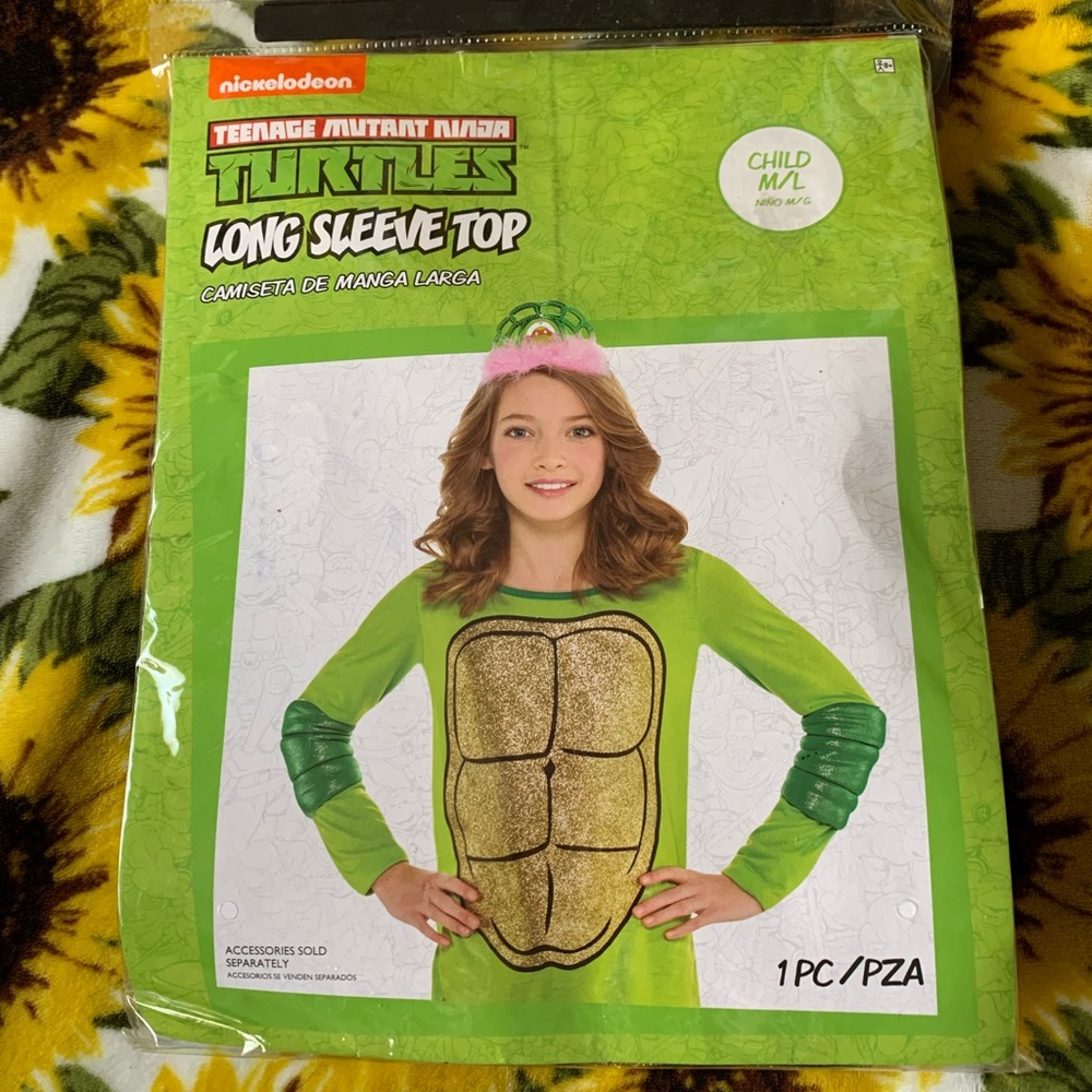 New in Package-Long Sleep TMNT top for kids.
